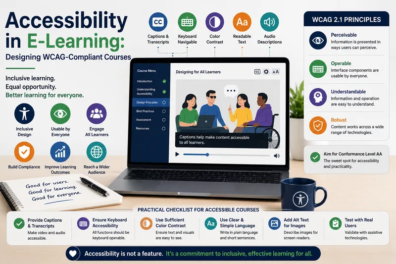 Accessibility in E-Learning: Designing WCAG-Compliant Courses